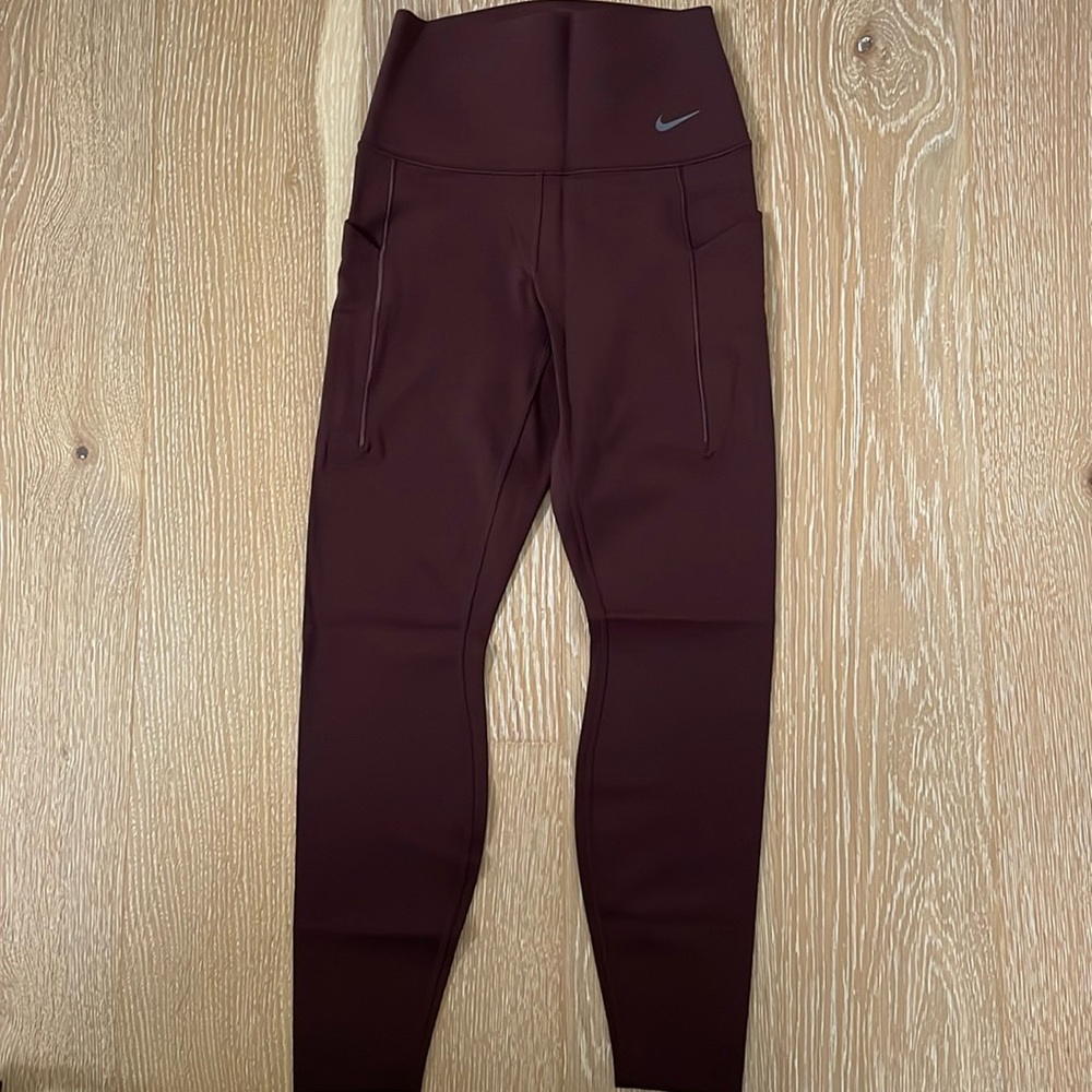 Nike Burgundy Leggings
